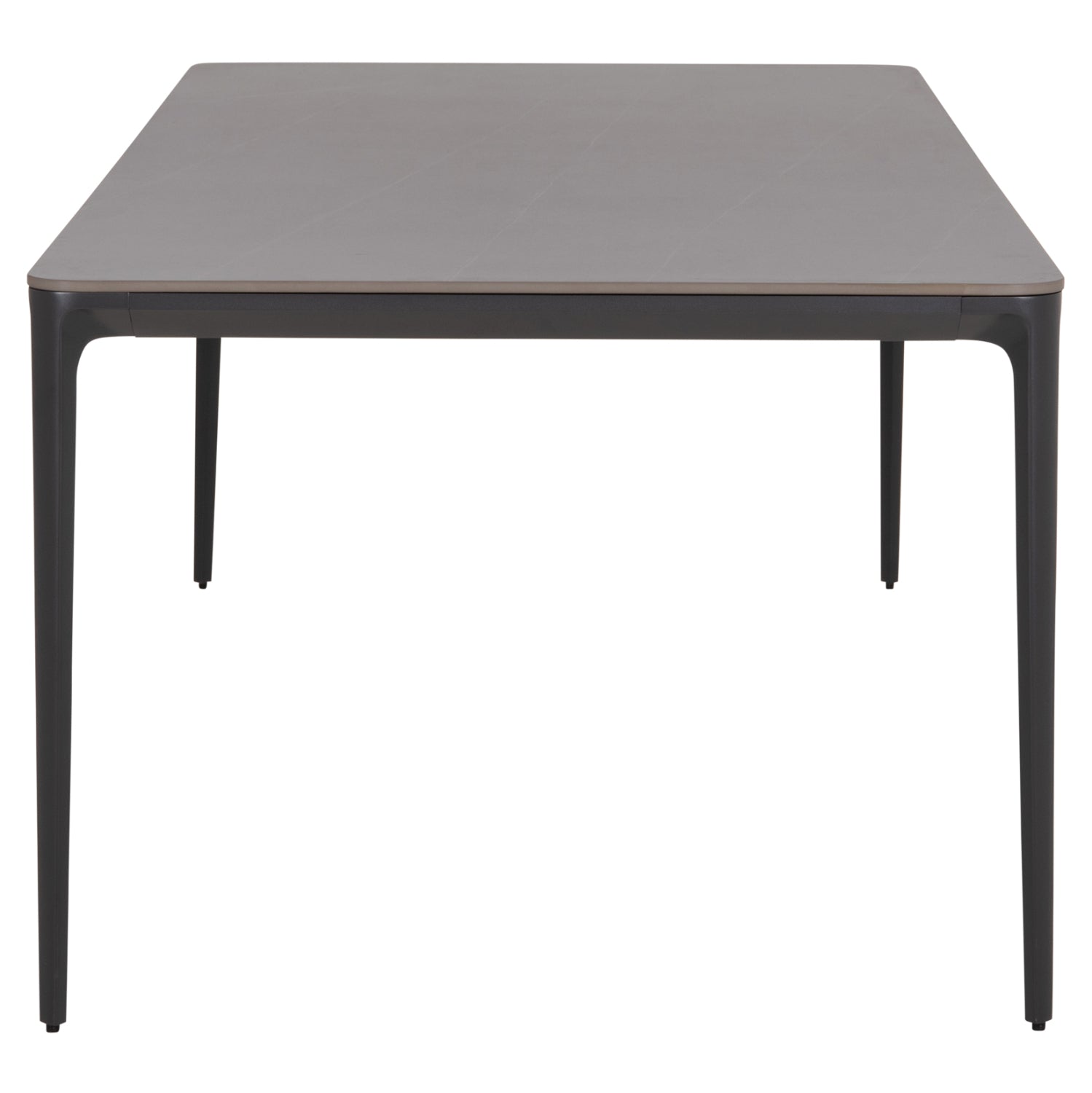 ΤΡΑΠΕΖΙ ΤΡΑΠΕΖΑΡΙΑΣ STAD HM6558.01 ΓΚΡΙ ΑΛΟΥΜΙΝΙΟ & SINTERED STONE TOP 220x100x74Υεκ - Pakobazaar
