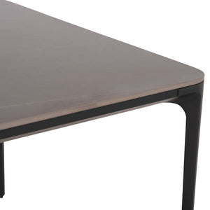 ΤΡΑΠΕΖΙ ΤΡΑΠΕΖΑΡΙΑΣ STAD HM6558.01 ΓΚΡΙ ΑΛΟΥΜΙΝΙΟ & SINTERED STONE TOP 220x100x74Υεκ - Pakobazaar