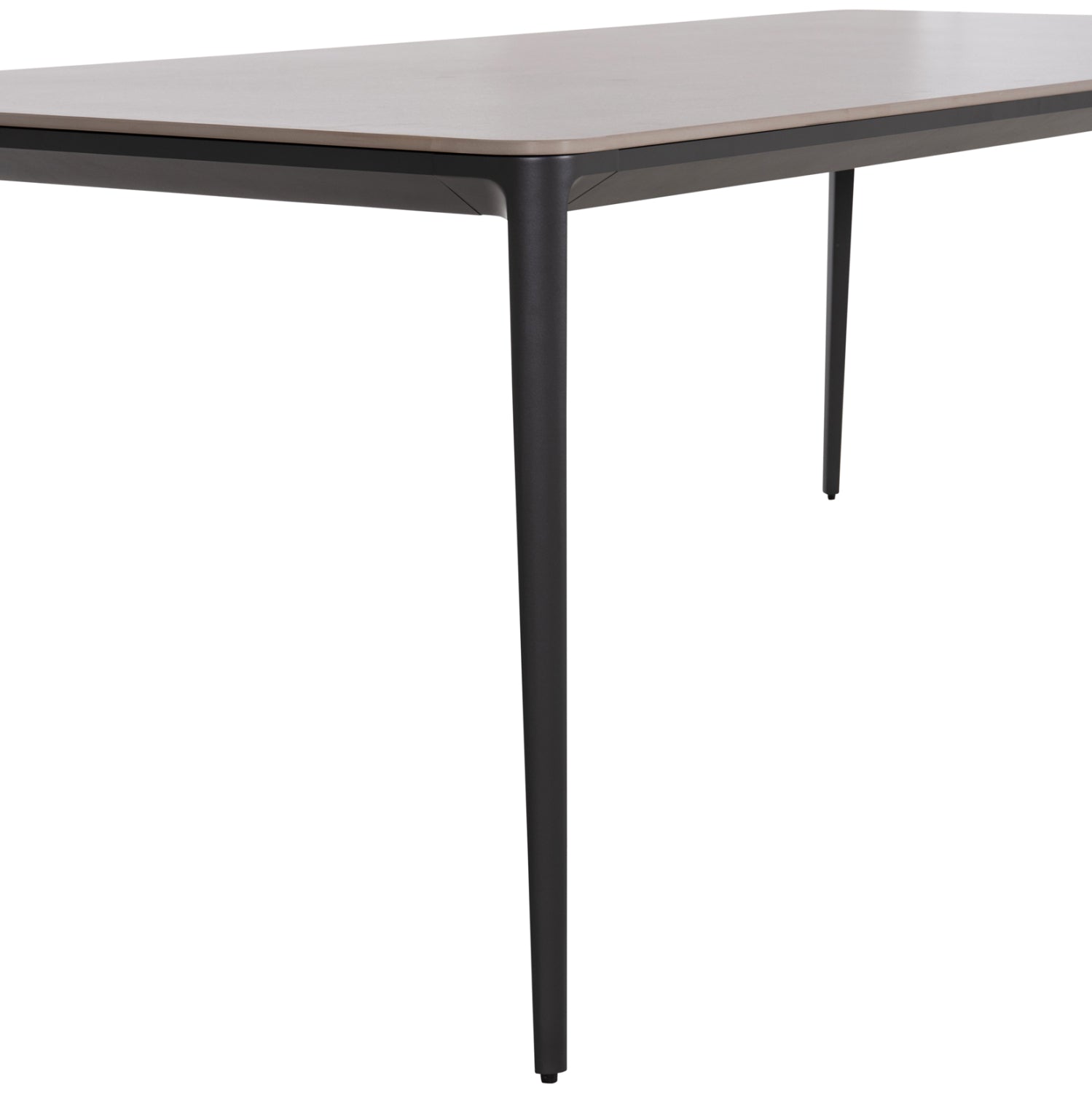 ΤΡΑΠΕΖΙ ΤΡΑΠΕΖΑΡΙΑΣ STAD HM6558.01 ΓΚΡΙ ΑΛΟΥΜΙΝΙΟ & SINTERED STONE TOP 220x100x74Υεκ - Pakobazaar