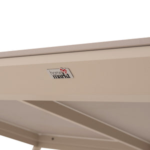 ΤΡΑΠΕΖΙ ΤΡΑΠΕΖΑΡΙΑΣ STAD HM6558.02 ΜΠΕΖ ΑΛΟΥΜΙΝΙΟ--ΛΕΥΚΟ SINTERED STONE 220x100x74Υεκ - Pakobazaar