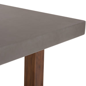 ΤΡΑΠΕΖΙ ΤΡΑΠΕΖΑΡΙΑΣ FIBER CEMENT & ΞΥΛΟ ΑΚΑΚΙΑΣ ASTOR HM6572.01 ΓΚΡΙ 240x100x75Υεκ - Pakobazaar