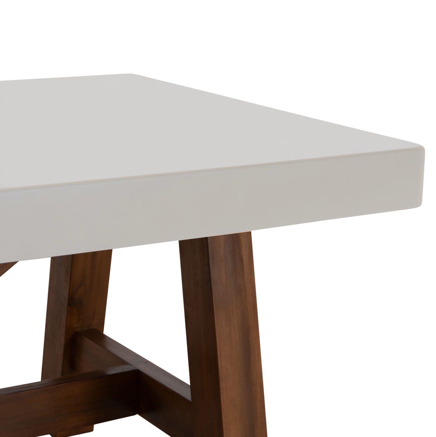 ΤΡΑΠΕΖΙ ΤΡΑΠΕΖΑΡΙΑΣ MAEVE HM6575.02 ΜΠΕΖ FIBER CEMENT--ΞΥΛΟ ΑΚΑΚΙΑΣ 200x100x75Υεκ - Pakobazaar