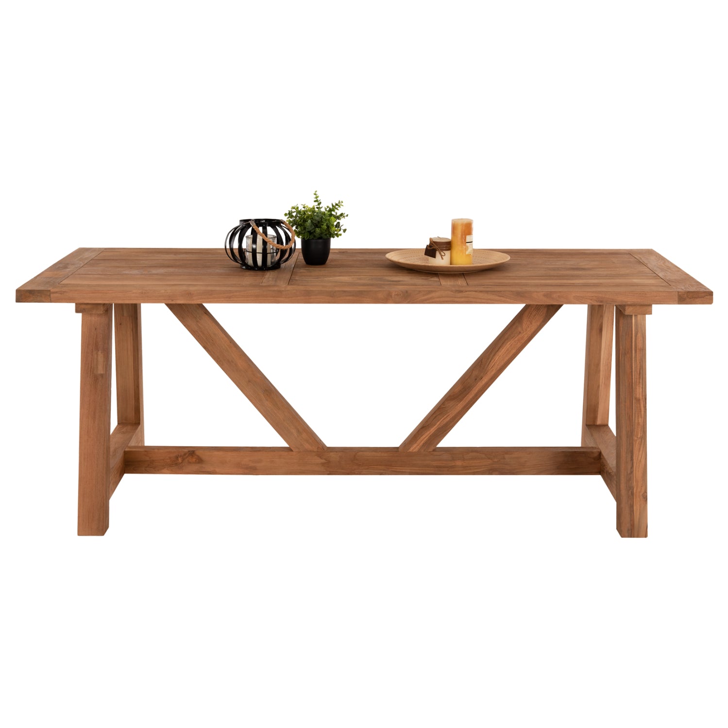 ΤΡΑΠΕΖΙ ΤΡΑΠΕΖΑΡΙΑΣ HM7922 PLUTON RECYCLED TEAK ΣΕ ΦΥΣΙΚΟ ΧΡΩΜΑ 200X100X75Yεκ. - Pakobazaar