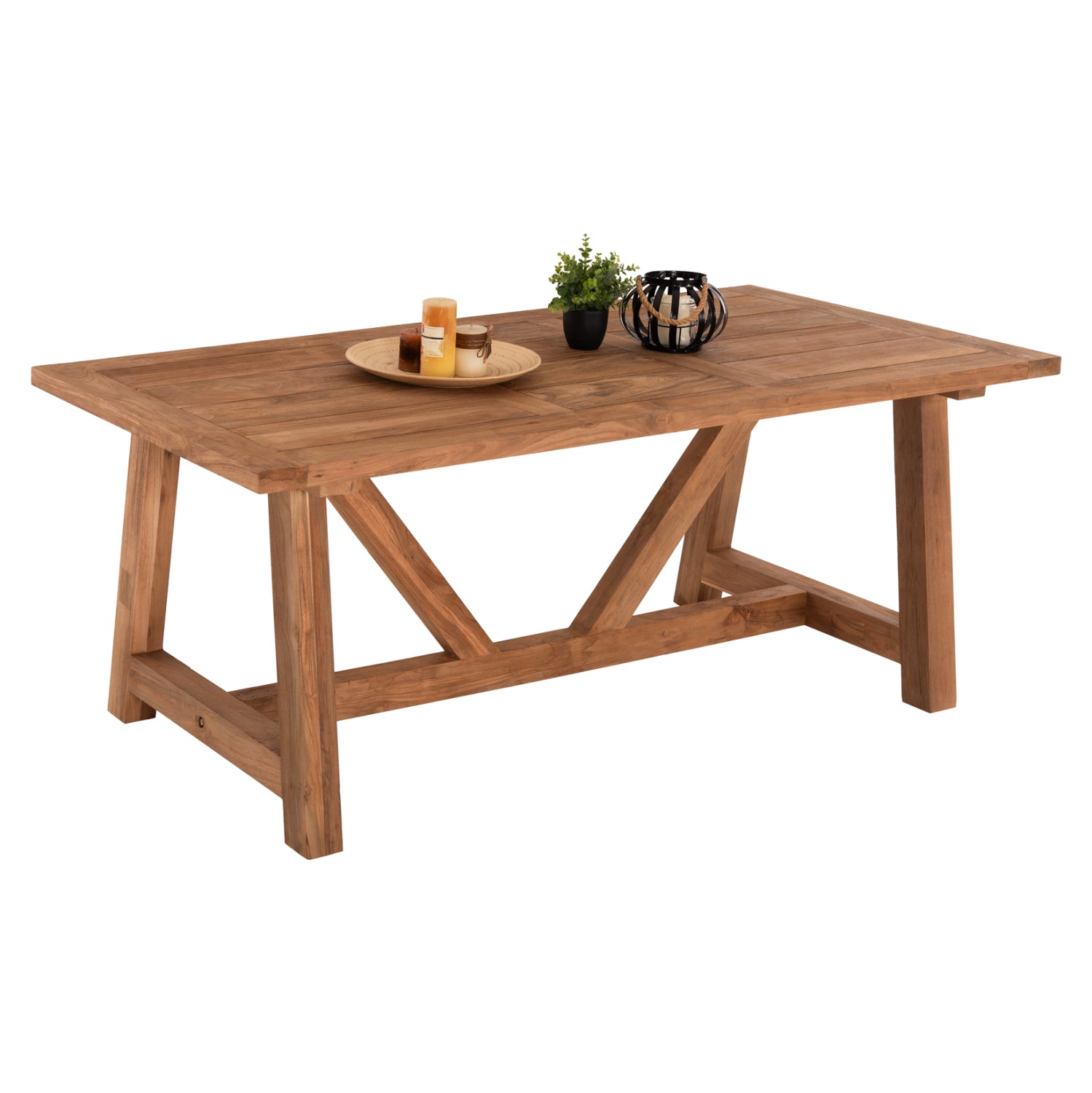 ΤΡΑΠΕΖΙ ΤΡΑΠΕΖΑΡΙΑΣ HM7922 PLUTON RECYCLED TEAK ΣΕ ΦΥΣΙΚΟ ΧΡΩΜΑ 200X100X75Yεκ. - Pakobazaar