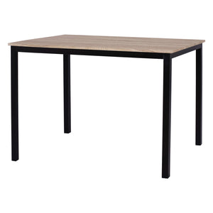 ΤΡΑΠΕΖΙ ΤΡΑΠΕΖΑΡΙΑΣ PANYA HM8332, 110X70Χ76 SONOMA, ΜΑΥΡΑ ΠΟΔΙΑ - Pakobazaar