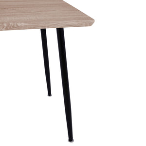 ΤΡΑΠΕΖΙ ΤΡΑΠΕΖΑΡΙΑΣ PALOMA HM8334.01, 120X70Χ76,5 SONΟMA, ΜΑΥΡΑ ΠΟΔΙΑ - Pakobazaar