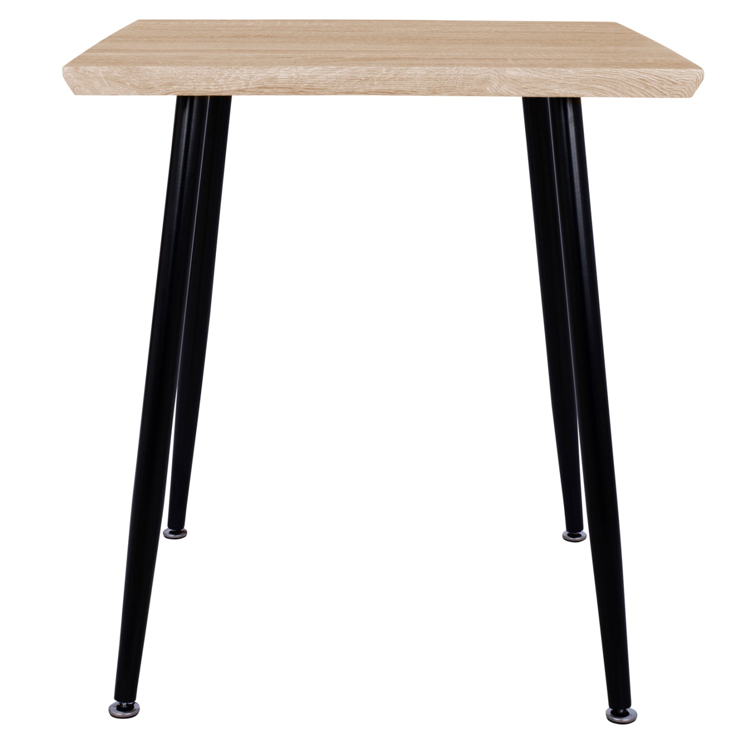 ΤΡΑΠΕΖΙ ΤΡΑΠΕΖΑΡΙΑΣ PALOMA HM8335.01, 70Χ70X76.5, SONOMA, ΜΑΥΡΑ ΠΟΔΙΑ - Pakobazaar