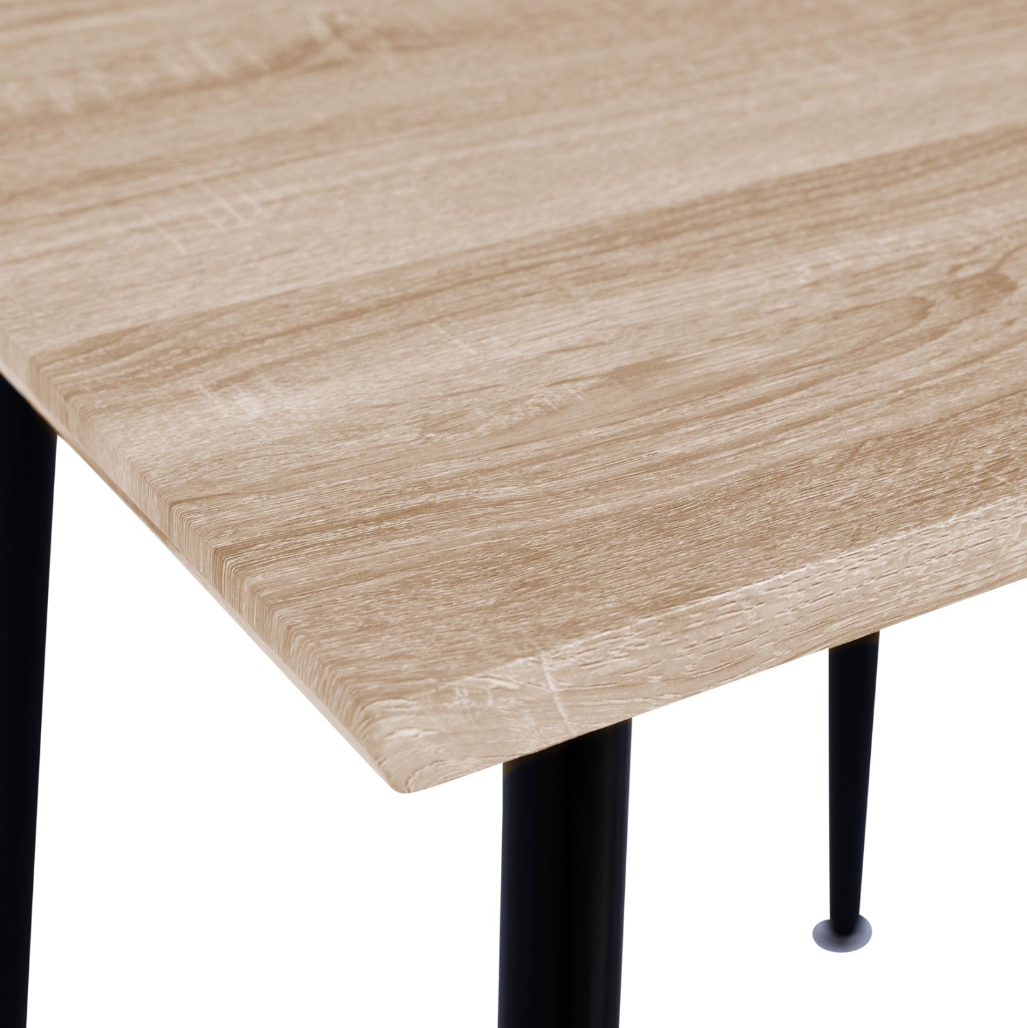 ΤΡΑΠΕΖΙ ΤΡΑΠΕΖΑΡΙΑΣ PALOMA HM8335.01, 70Χ70X76.5, SONOMA, ΜΑΥΡΑ ΠΟΔΙΑ - Pakobazaar