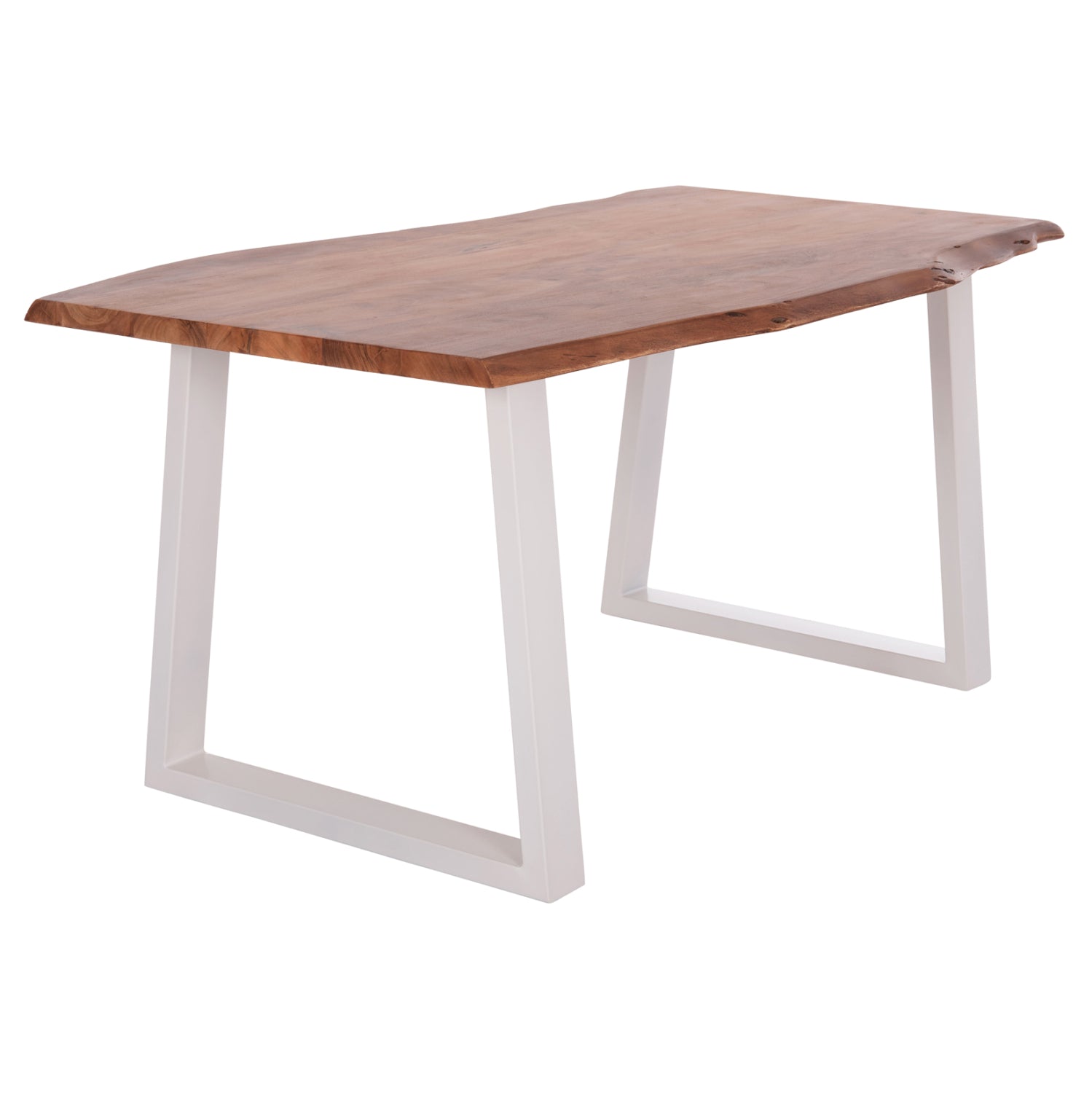 ΤΡΑΠΕΖΙ ΤΡΑΠΕΖΑΡΙΑΣ MONTANA HM8336.12 ΞΥΛΟ ΑΚΑΚΙΑΣ 4εκ.ΠΑΧΟΣ-ΛΕΥΚΑ ΠΟΔΙΑ 160X90X77Υεκ. - Pakobazaar