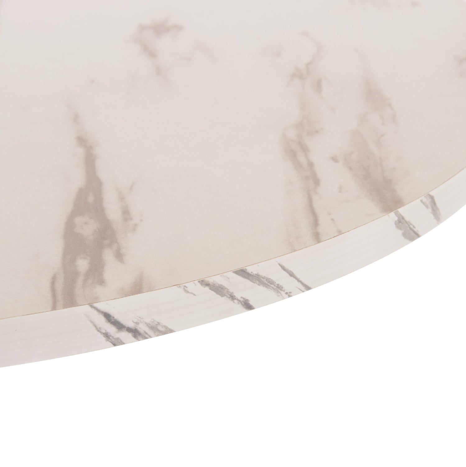 ΤΡΑΠΕΖΙ ΤΡΑΠΕΖΑΡΙΑΣ ROLLO HM9421.11 ΣΤΡΟΓΓΥΛΟ WHITE MARBLE Φ90x74Υεκ. - Pakobazaar