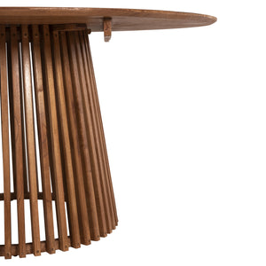 ΤΡΑΠΕΖΙ ΤΡΑΠΕΖΑΡΙΑΣ FRANTZ HM9457.11 ΜΑΣΙΦ MINDI ΞΥΛΟ ΣΕ ΦΥΣΙΚΟ Φ150x75Υεκ. - Pakobazaar
