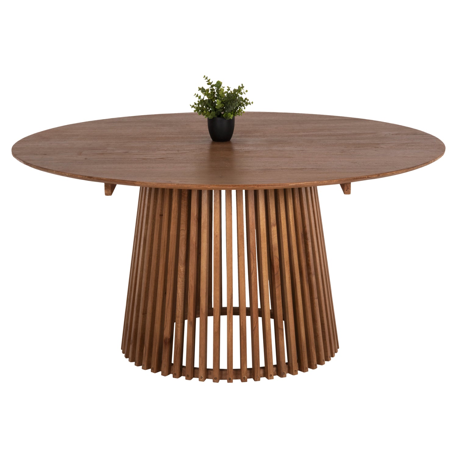 ΤΡΑΠΕΖΙ ΤΡΑΠΕΖΑΡΙΑΣ FRANTZ HM9457.11 ΜΑΣΙΦ MINDI ΞΥΛΟ ΣΕ ΦΥΣΙΚΟ Φ150x75Υεκ. - Pakobazaar