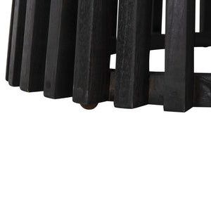 ΤΡΑΠΕΖΙ ΤΡΑΠΕΖΑΡΙΑΣ FRANTZ HM9457.12 ΜΑΣΙΦ MINDI ΞΥΛΟ ΣΕ ΜΑΥΡΟ Φ150x75Υεκ - Pakobazaar