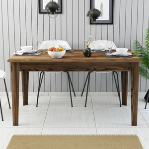 ΤΡΑΠΕΖΙ ΤΡΑΠΕΖΑΡΙΑΣ STANDARD HM9507.04 ΜΕΛΑΜΙΝΗ ΚΑΡΥΔΙ ME ΑΠΟΘHK.ΧΩΡΟ 145x88x75Yεκ. - Pakobazaar