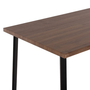 ΤΡΑΠΕΖΙ ΤΡΑΠΕΖΑΡΙΑΣ JAY HM9531 MDF ΚΑΡΥΔΙ-ΜΑΥΡA ΜΕΤΑΛΛΙΚΑ ΠΟΔΙΑ 120x70x76Υεκ. - Pakobazaar