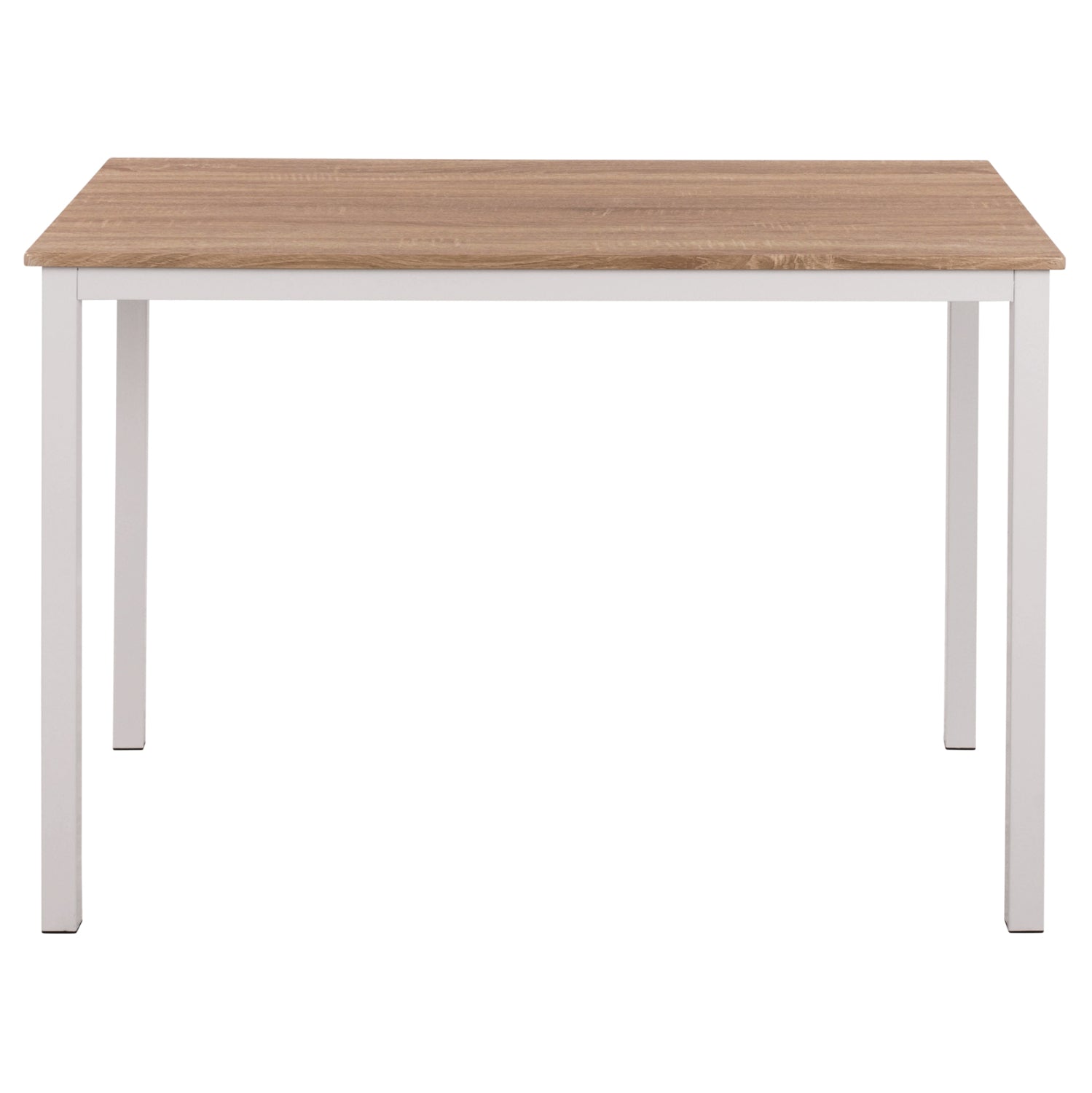 ΤΡΑΠΕΖΙ ΤΡΑΠΕΖΑΡΙΑΣ GOOSE HM9532.02 MDF SONAMA-ΛΕΥΚΟ ΜΕΤΑΛΛΟ 120X80Χ75Yεκ. - Pakobazaar