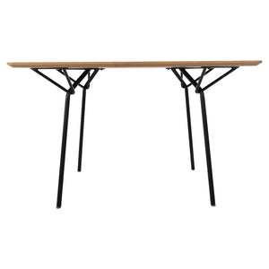ΤΡΑΠΕΖΙ ΤΡΑΠΕΖΑΡΙΑΣ TRENK HM9614.01 MDF ΜΕ ΚΑΠΛΑΜΑ ΔΡΥΟΣ ΦΥΣΙΚΟ-ΜΑΥΡΟ ΜΕΤΑΛΛΟ 120x120x75Υεκ. - Pakobazaar
