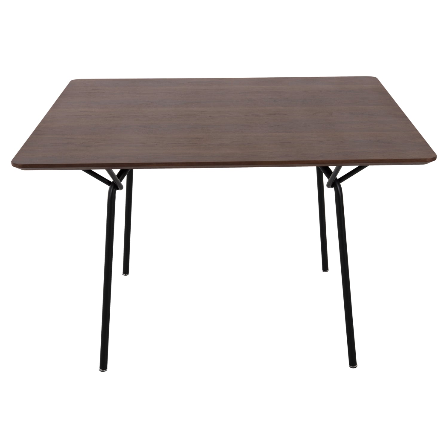 ΤΡΑΠΕΖΙ ΤΡΑΠΕΖΑΡΙΑΣ TRENK HM9614.02 MDF ΜΕ ΚΑΠΛΑΜΑ ΔΡΥΟΣ ΚΑΡΥΔΙ-ΜΑΥΡΟ ΜΕΤΑΛΛΟ 120x120x75Υεκ. - Pakobazaar