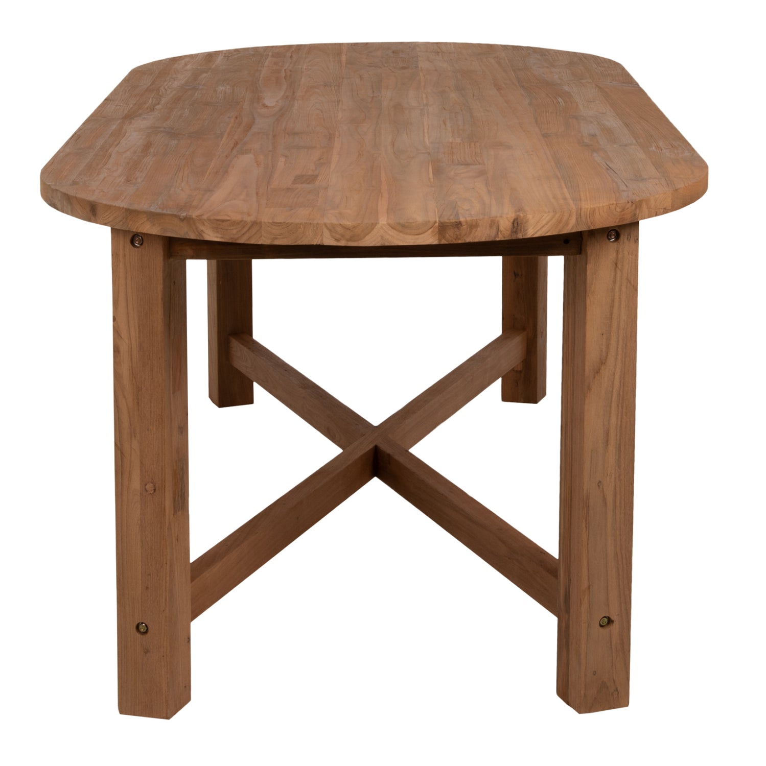 ΤΡΑΠΕΖΙ ΤΡΑΠΕΖΑΡΙΑΣ KUTAI HM9639 ΜΑΣΙΦ ΑΝΑΚΥΚΛΩΜΕΝΟ ΞΥΛΟ ΤΕΑΚ ΦΥΣΙΚΟ 220x100x75Υ εκ. - Pakobazaar