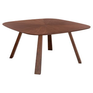ΤΡΑΠΕΖΙ ΤΡΑΠΕΖΑΡΙΑΣ RINER HM9733 MDF ΜΕ ΚΑΠΛΑΜΑ ΚΑΡΥΔΙΑΣ 150x150x75Υ εκ. - Pakobazaar