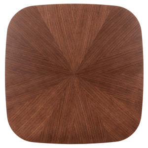 ΤΡΑΠΕΖΙ ΤΡΑΠΕΖΑΡΙΑΣ RINER HM9733 MDF ΜΕ ΚΑΠΛΑΜΑ ΚΑΡΥΔΙΑΣ 150x150x75Υ εκ. - Pakobazaar