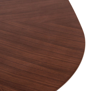 ΤΡΑΠΕΖΙ ΤΡΑΠΕΖΑΡΙΑΣ RINER HM9733 MDF ΜΕ ΚΑΠΛΑΜΑ ΚΑΡΥΔΙΑΣ 150x150x75Υ εκ. - Pakobazaar