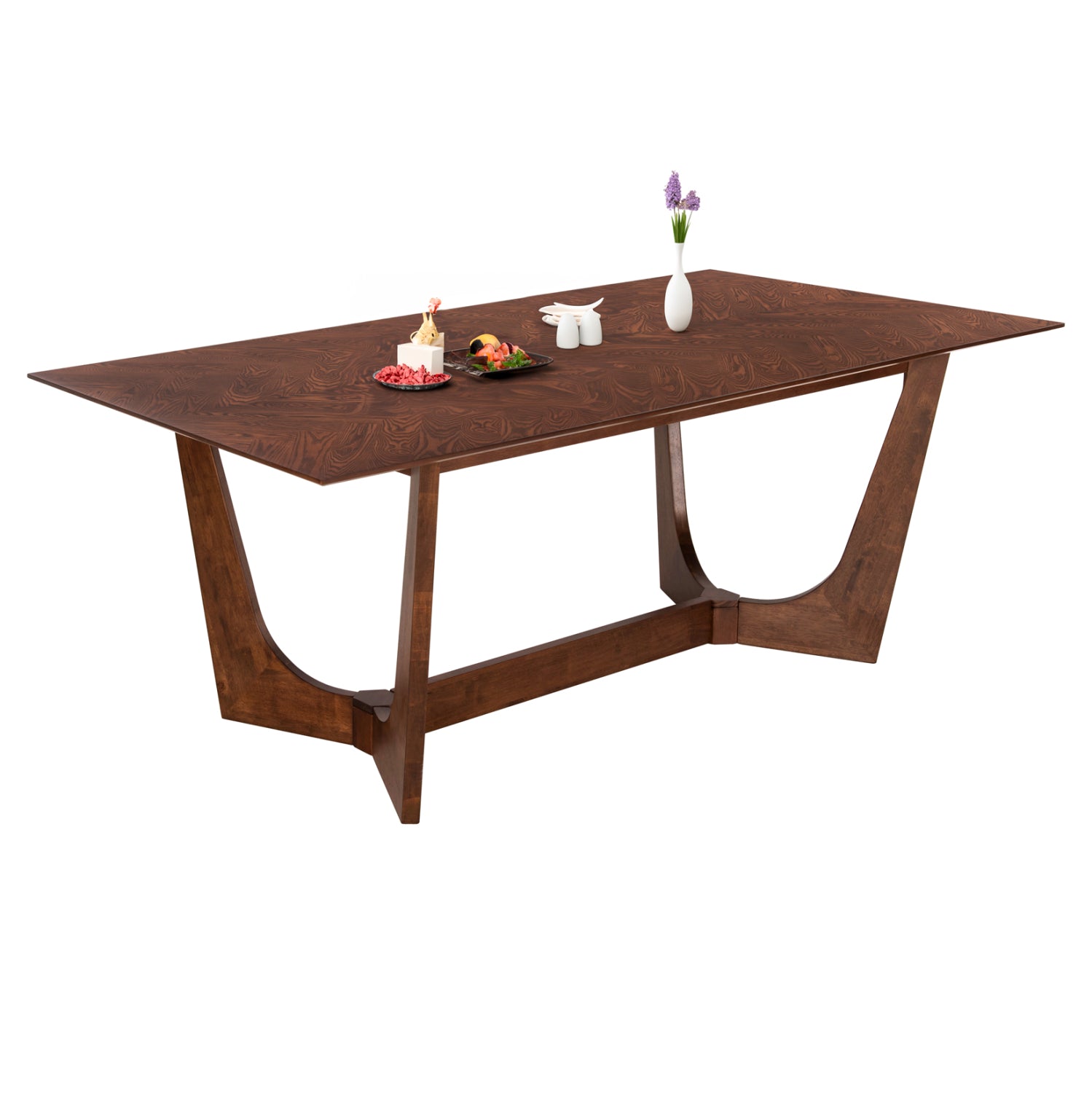 ΤΡΑΠΕΖΙ ΤΡΑΠΕΖΑΡΙΑΣ RIMER HM9742 MDF ΜΕ ΚΑΠΛΑΜΑ ΦΡΑΞΙΝΟΥ-ΚΑΡΥΔΙ ΧΡΩΜΑ 220X100x75Yεκ. - Pakobazaar