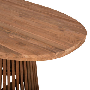 ΤΡΑΠΕΖΙ ΤΡΑΠΕΖΑΡΙΑΣ REMIK HM9835 RECYCLED ΤΕΑΚ ΣΕ ΦΥΣΙΚΟ 100x200x75,5Yεκ. TOP 4εκ. - Pakobazaar