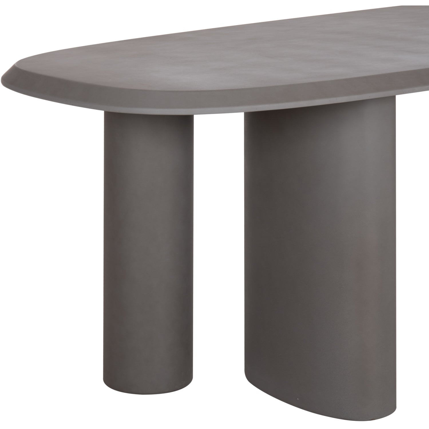 ΤΡΑΠΕΖΙ ΤΡΑΠΕΖΑΡΙΑΣ FIBER CEMENT ΟΒΑΛ GLEN HM6598.01 ΓΚΡΙ 260x95x75Υεκ - Pakobazaar