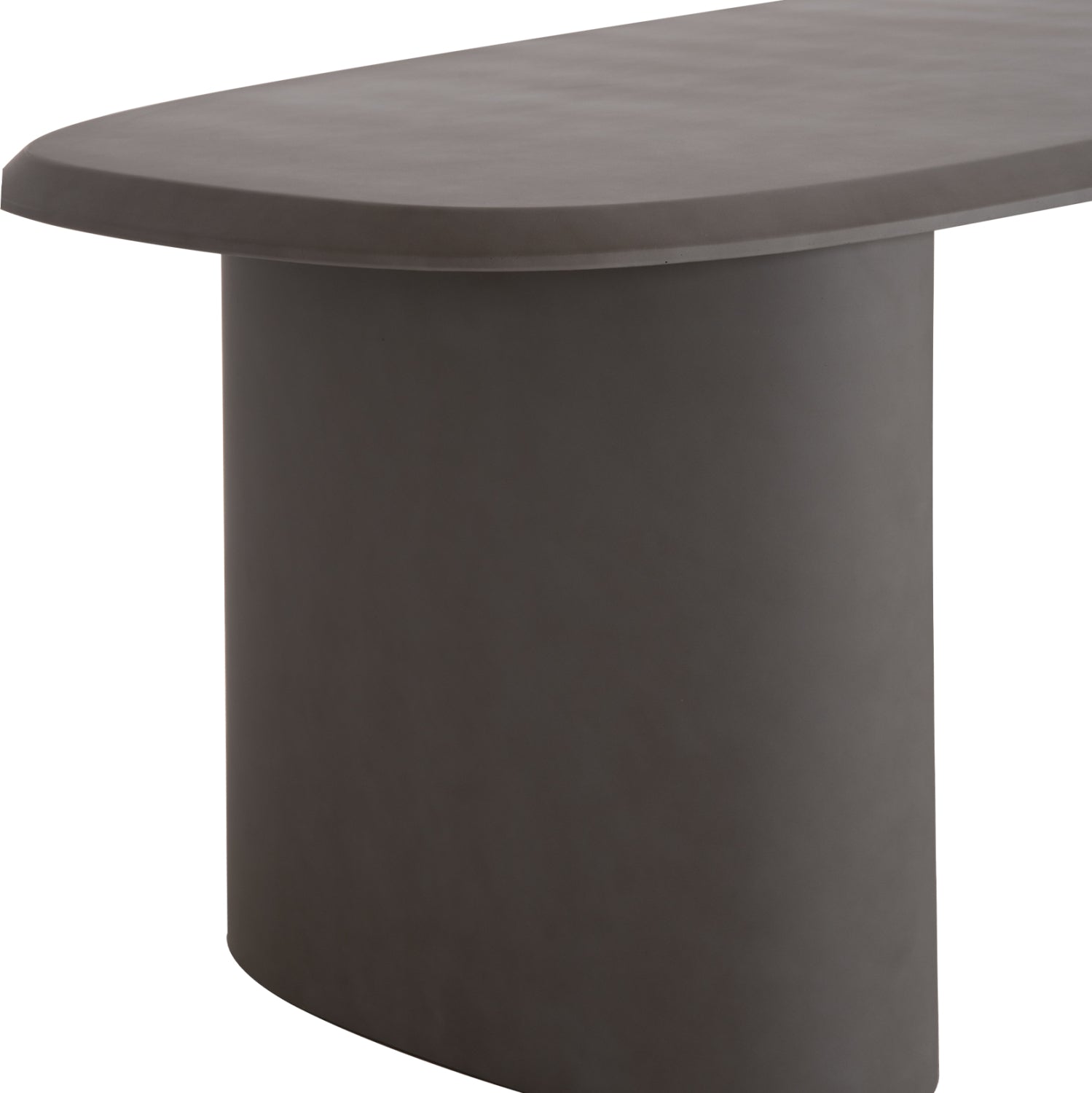 ΤΡΑΠΕΖΙ ΤΡΑΠΕΖΑΡΙΑΣ FIBER CEMENT ΟΒΑΛ GLEN HM6598.01 ΓΚΡΙ 260x95x75Υεκ - Pakobazaar