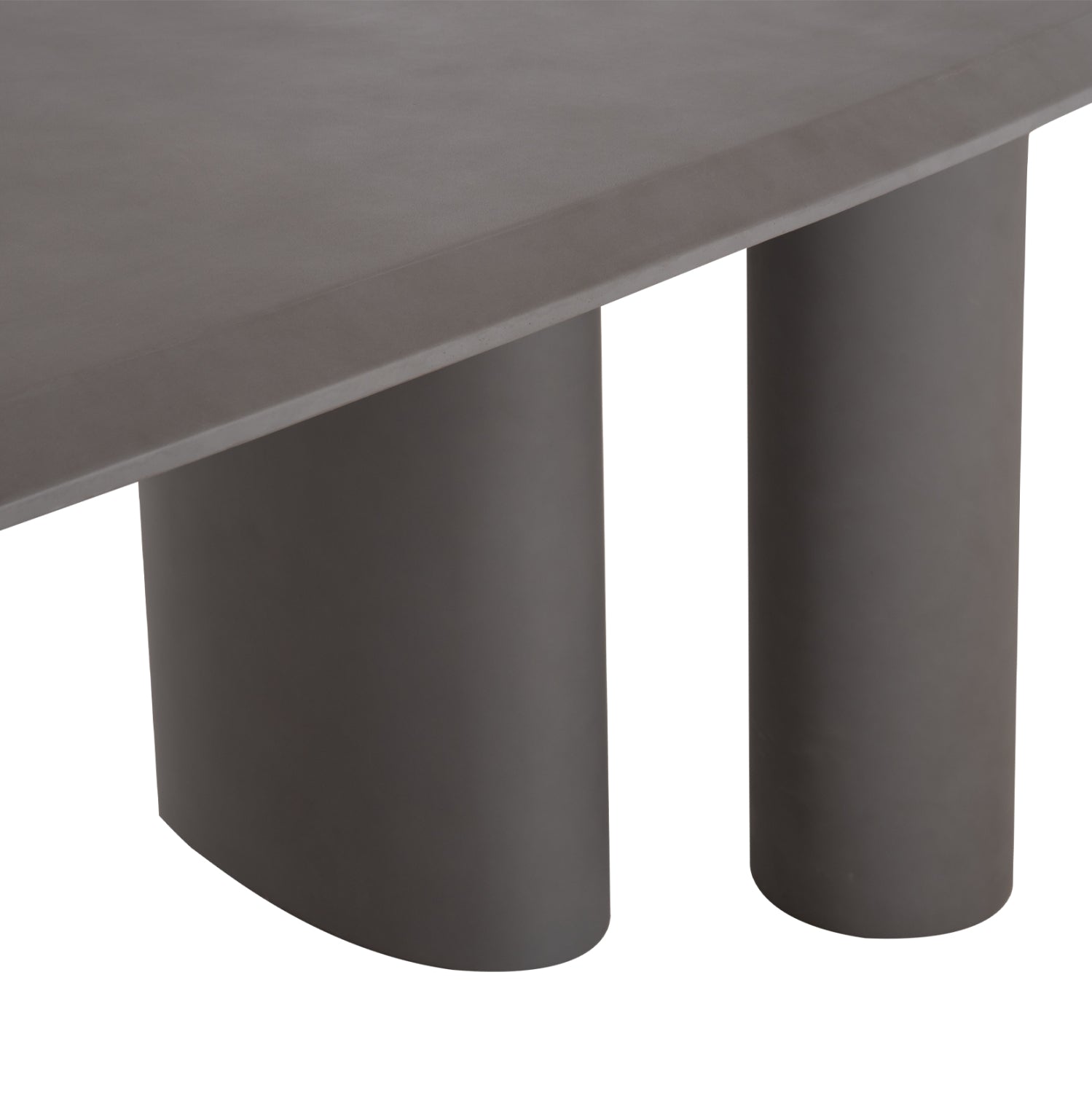 ΤΡΑΠΕΖΙ ΤΡΑΠΕΖΑΡΙΑΣ FIBER CEMENT ΟΒΑΛ GLEN HM6598.01 ΓΚΡΙ 260x95x75Υεκ - Pakobazaar
