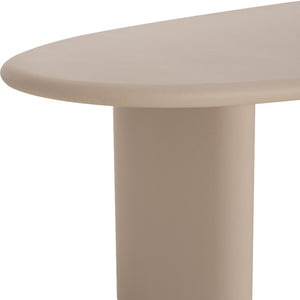 ΤΡΑΠΕΖΙ ΤΡΑΠΕΖΑΡΙΑΣ FIBER CEMENT ΟΒΑΛ VOLPE HM6599.02 ΜΠΕΖ 240x106x75Υεκ - Pakobazaar