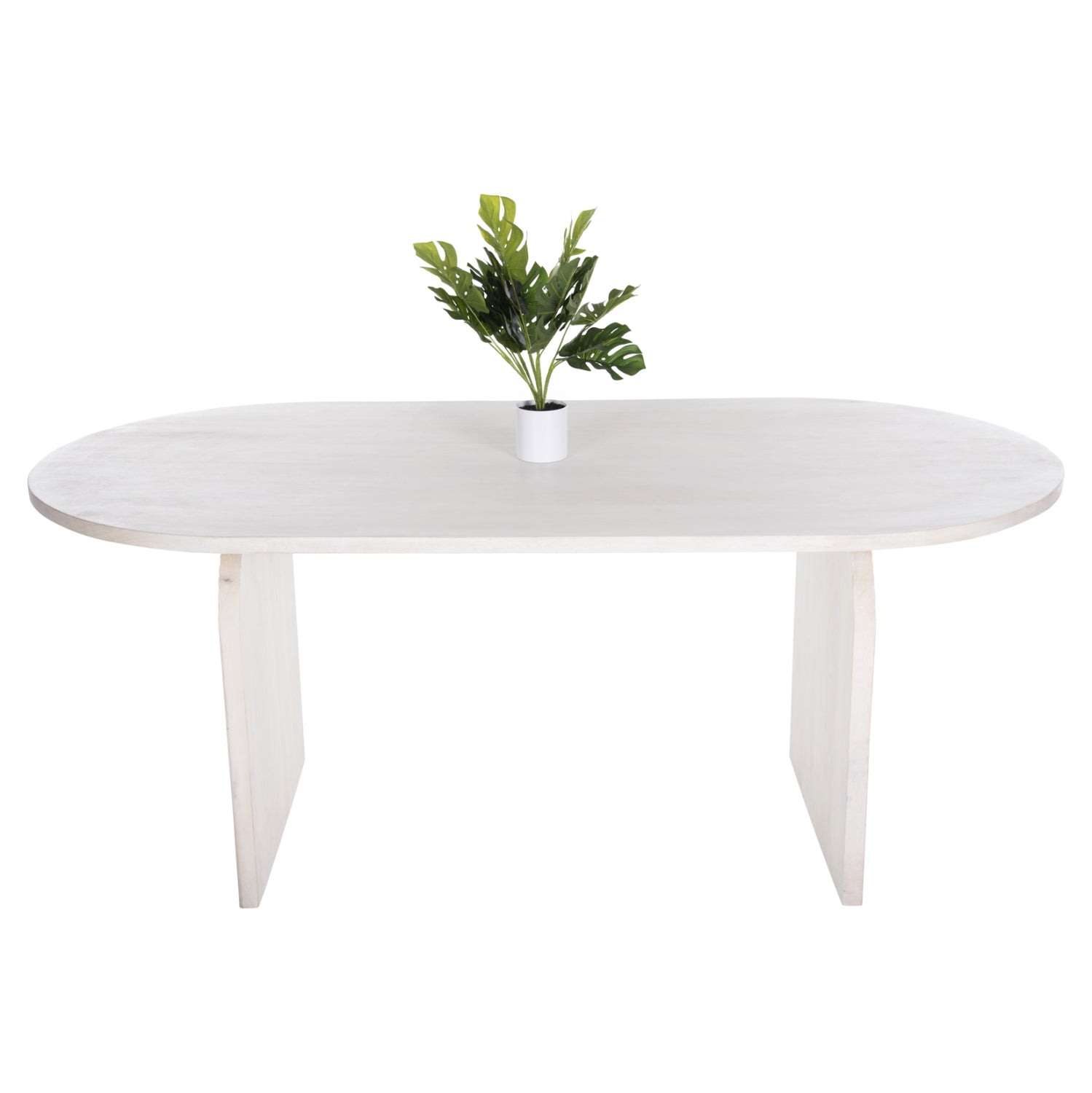 ΤΡΑΠΕΖΙ ΤΡΑΠΕΖΑΡΙΑΣ ΟΒΑΛ ΗΟΝΚΥ HM9690 ΜΑΣΙΦ ΞΥΛΟ MANGO ΣΕ ΛΕΥΚΟ 180,5x90,5x76Υεκ. - Pakobazaar