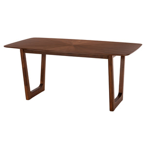 ΤΡΑΠΕΖΙ ΤΡΑΠΕΖΑΡΙΑΣ RINER ΟΡΘΟΓΩΝΙΟ HM9745 MDF ΜΕ ΚΑΠΛΑΜΑ ΚΑΡΥΔΙΑΣ 180x90x76εκ. - Pakobazaar