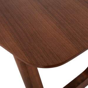 ΤΡΑΠΕΖΙ ΤΡΑΠΕΖΑΡΙΑΣ RINER ΟΡΘΟΓΩΝΙΟ HM9745 MDF ΜΕ ΚΑΠΛΑΜΑ ΚΑΡΥΔΙΑΣ 180x90x76εκ. - Pakobazaar