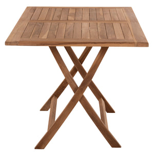 ΤΡΑΠΕΖΙ ΤΡΑΠΕΖΑΡΙΑΣ KENDALL ΠΤΥΣΣΟΜΕΝΟ HM9542 TEAK ΣΕ ΦΥΣΙΚΟ ΧΡΩΜΑ 120x80x75Yεκ. - Pakobazaar