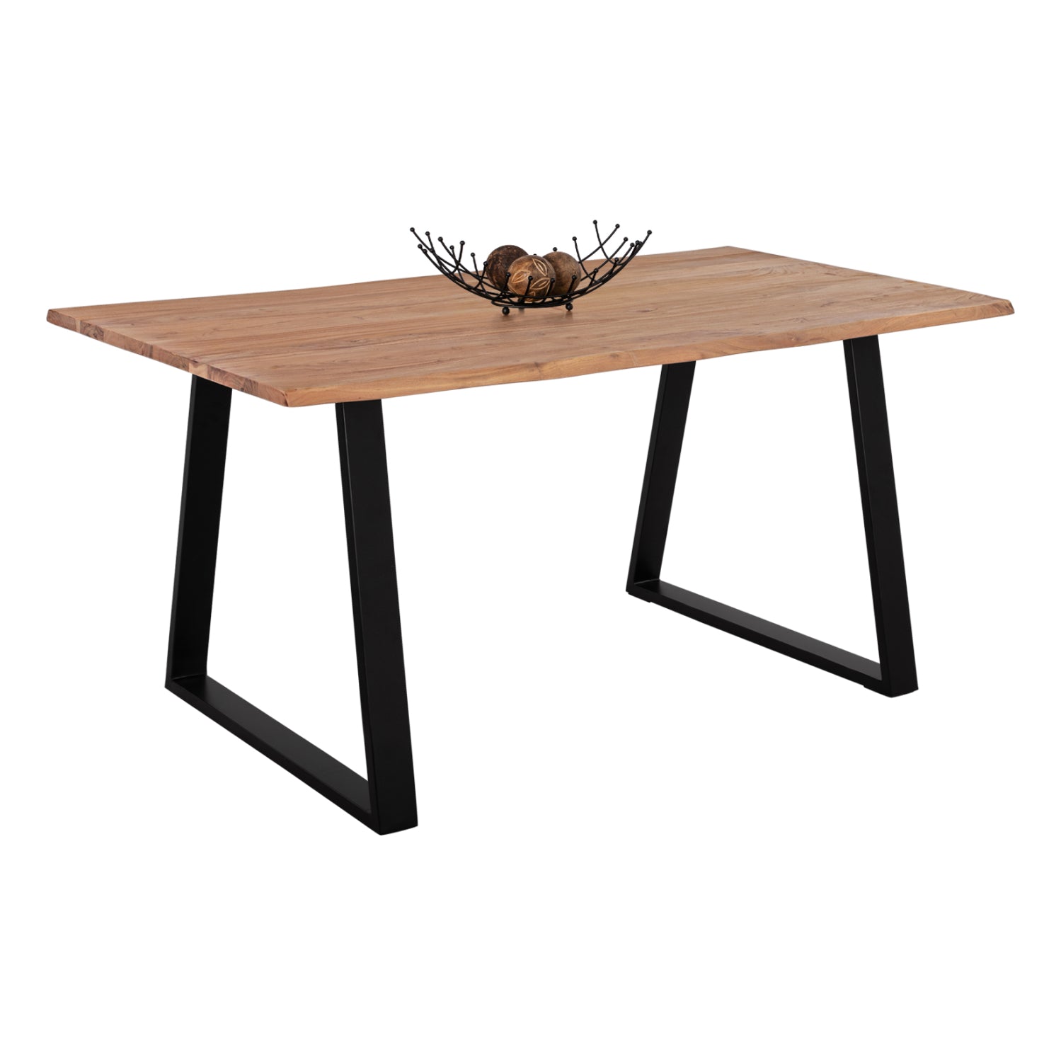 ΤΡΑΠΕΖΙ ΤΡΑΠΕΖΑΡΙΑΣ SOFIA SLIM HM8500.11 ΜΑΣΙΦ ΞΥΛΟ ΑΚΑΚΙΑΣ 160x90x76Υ εκ. - Pakobazaar