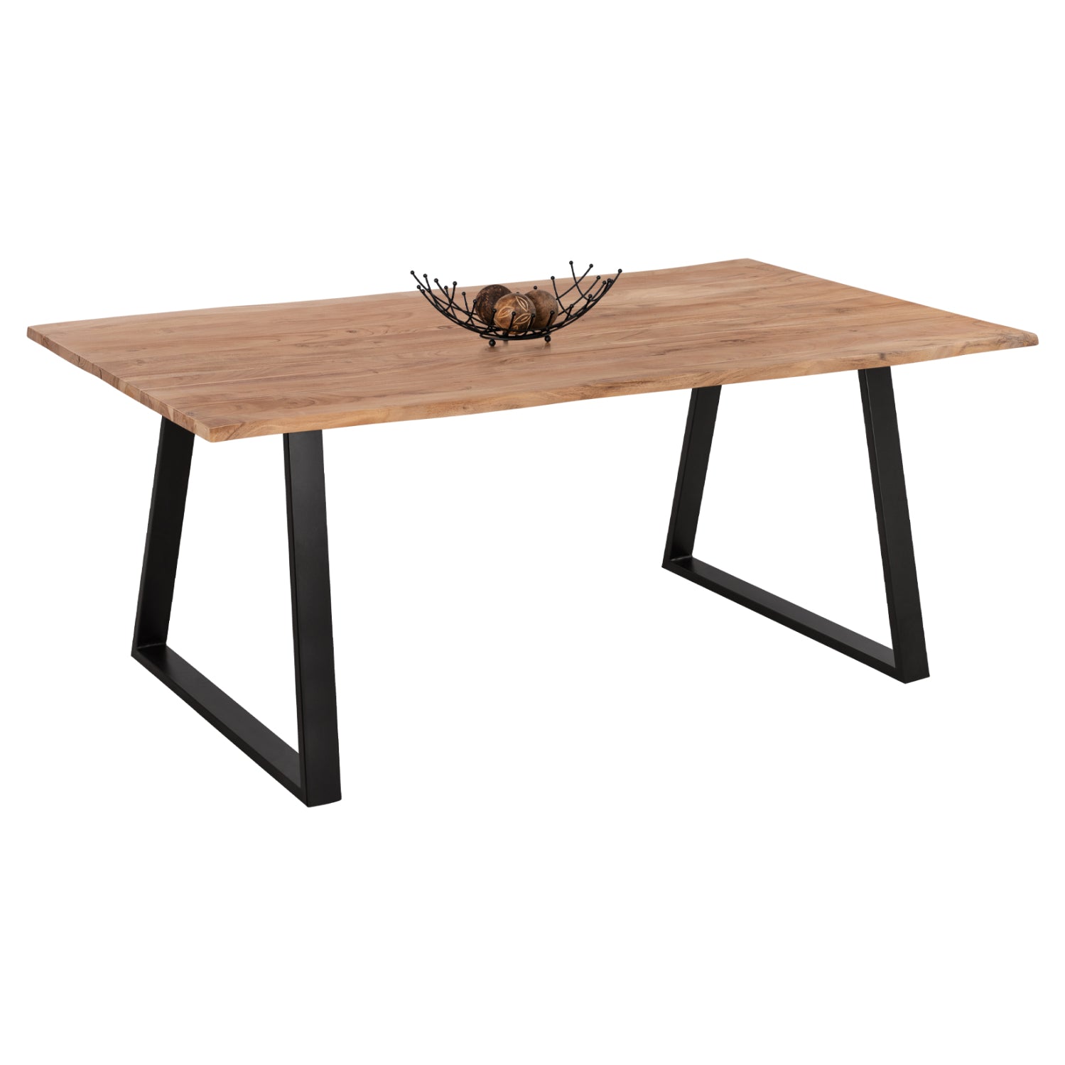 ΤΡΑΠΕΖΙ ΤΡΑΠΕΖΑΡΙΑΣ SOFIA SLIM HM8501.11 ΑΠΟ ΜΑΣΙΦ ΞΥΛΟ ΑΚΑΚΙΑΣ 200x100x77Υ εκ. - Pakobazaar