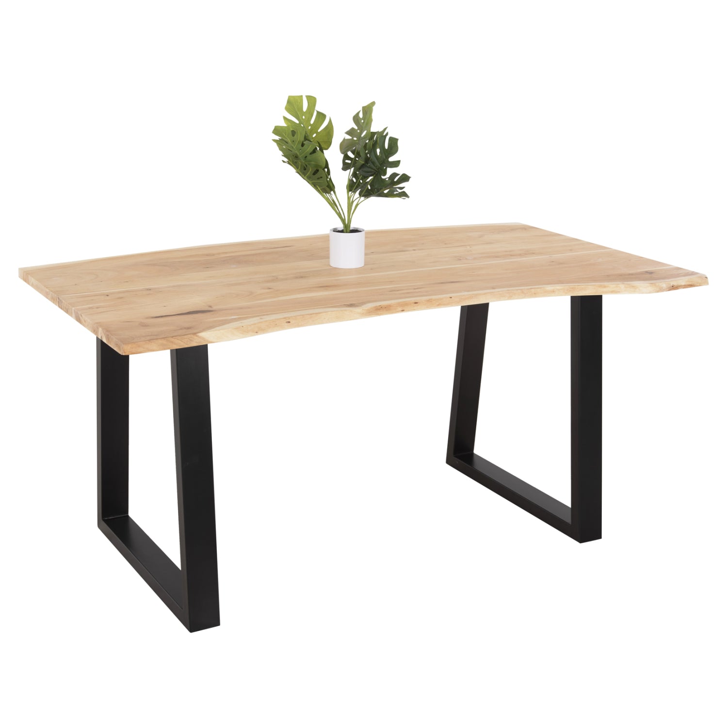ΤΡΑΠΕΖΙ ΤΡΑΠΕΖΑΡΙΑΣ SOFIA SLIM HM8500.21 ΜΑΣΙΦ ΞΥΛΟ ΑΚΑΚΙΑΣ 160x92x78Υεκ. - Pakobazaar