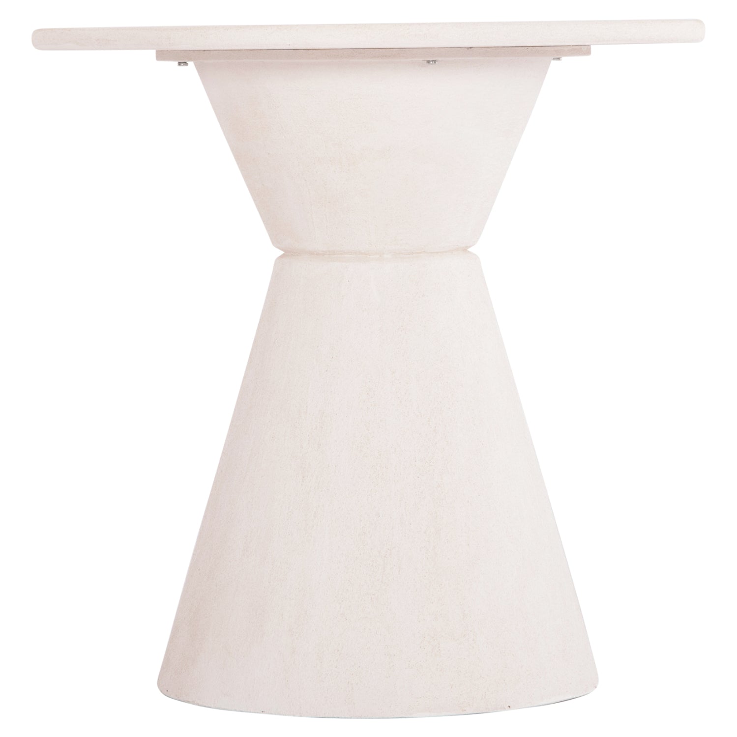 ΤΡΑΠΕΖΙ ΤΡΑΠΕΖΑΡΙΑΣ ΣΤΡΟΓΓΥΛΟ ΣΕΙΡΑ SANTORINI HM18055 MDF ΥΠΟΛΕΥΚΟ ΧΡΩΜΑ Φ77x76Υεκ. - Pakobazaar