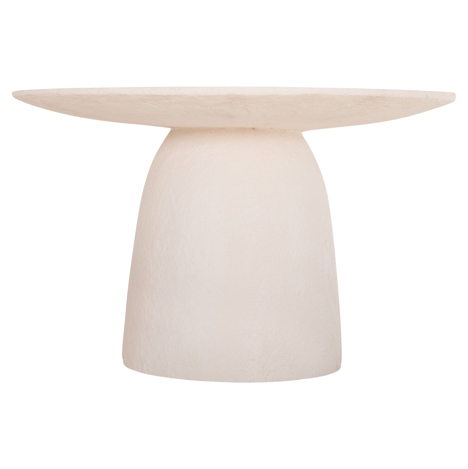 ΤΡΑΠΕΖΙ ΤΡΑΠΕΖΑΡΙΑΣ ΣΤΡΟΓΓΥΛΟ SEPPO HM18154.02 FIBER CEMENT ΛΕΥΚΟ--Φ119,5x75,5Υεκ. - Pakobazaar