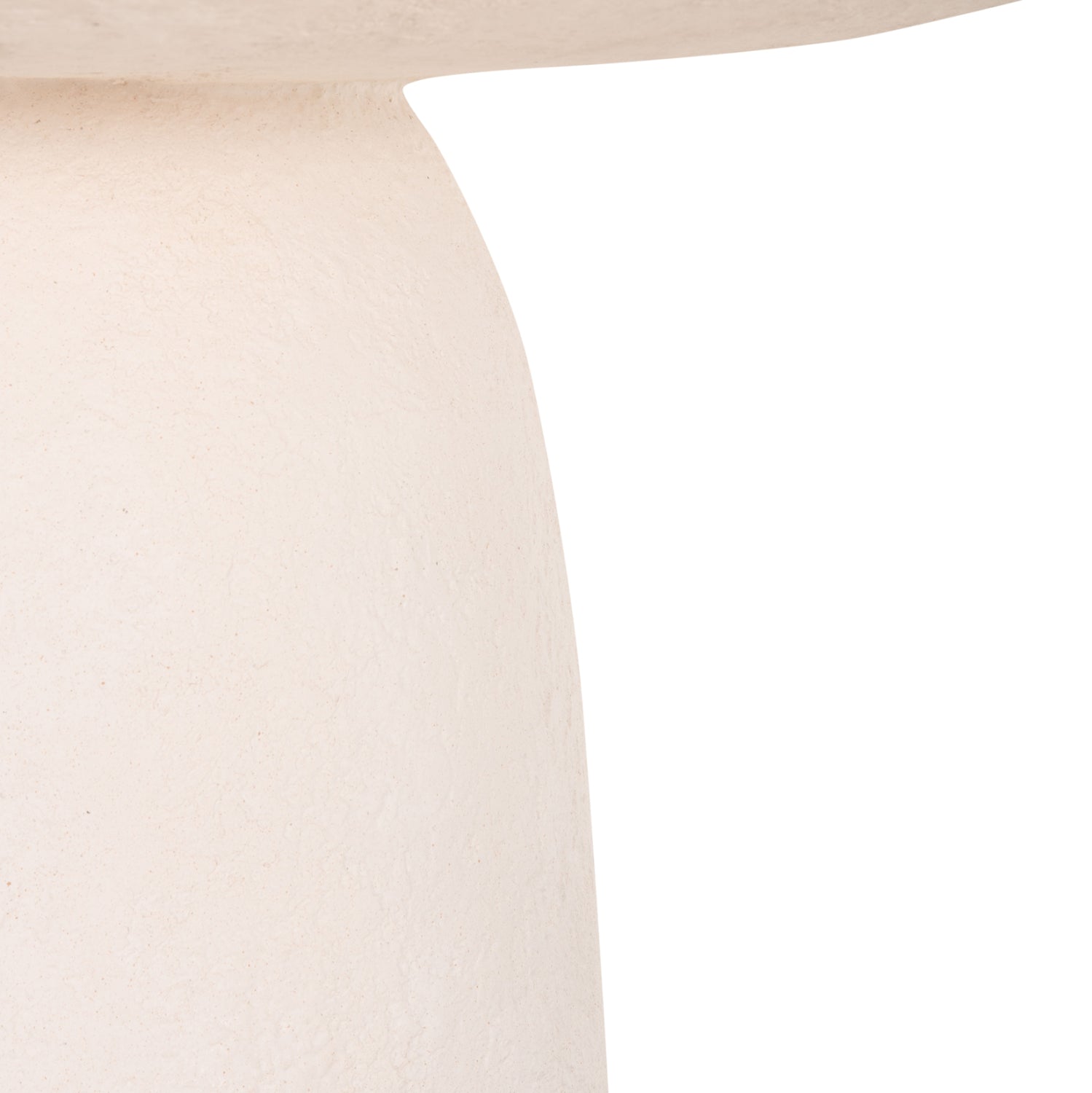 ΤΡΑΠΕΖΙ ΤΡΑΠΕΖΑΡΙΑΣ ΣΤΡΟΓΓΥΛΟ SEPPO HM18154.02 FIBER CEMENT ΛΕΥΚΟ--Φ119,5x75,5Υεκ. - Pakobazaar