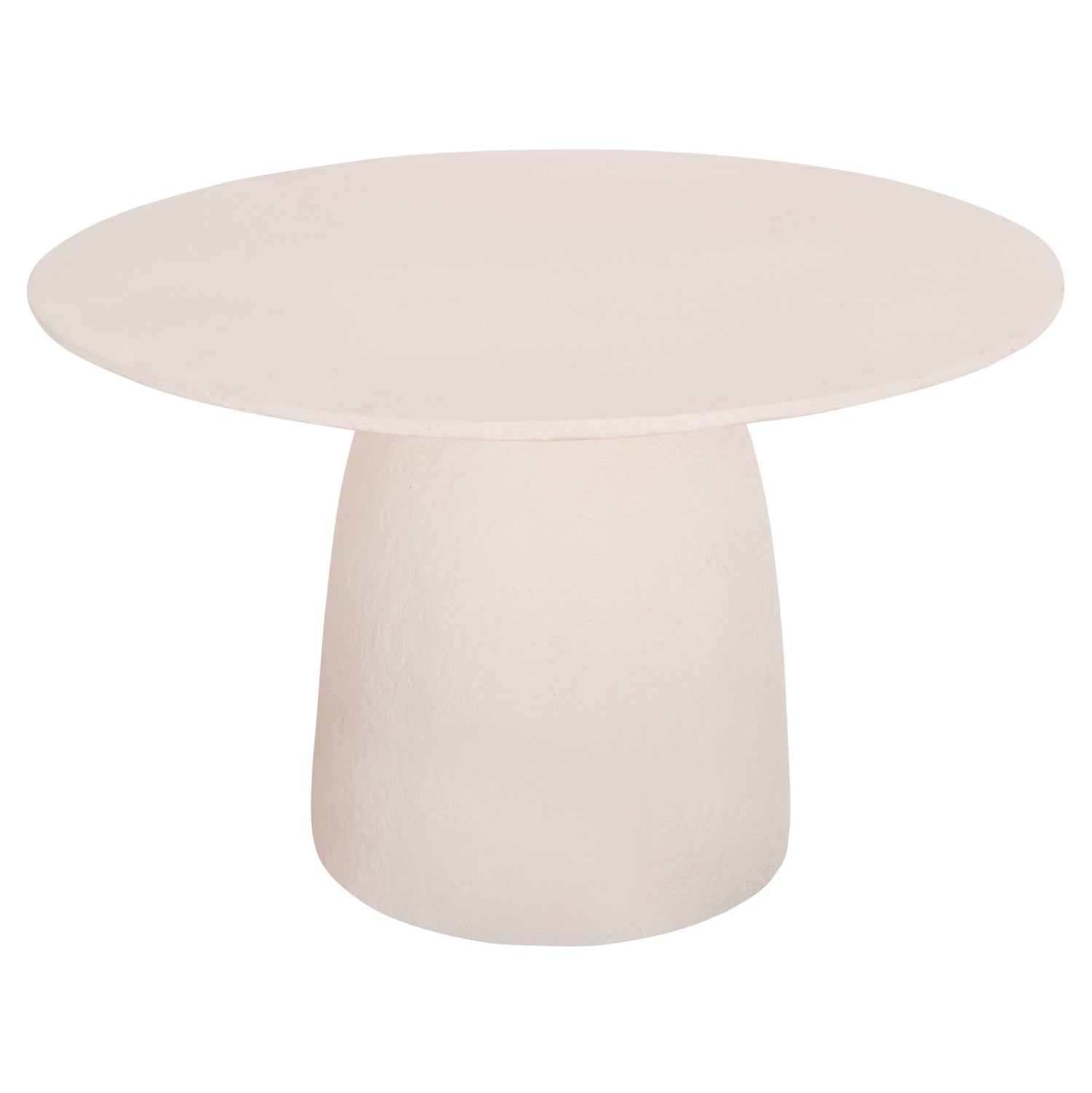 ΤΡΑΠΕΖΙ ΤΡΑΠΕΖΑΡΙΑΣ ΣΤΡΟΓΓΥΛΟ SEPPO HM18154.02 FIBER CEMENT ΛΕΥΚΟ--Φ119,5x75,5Υεκ. - Pakobazaar