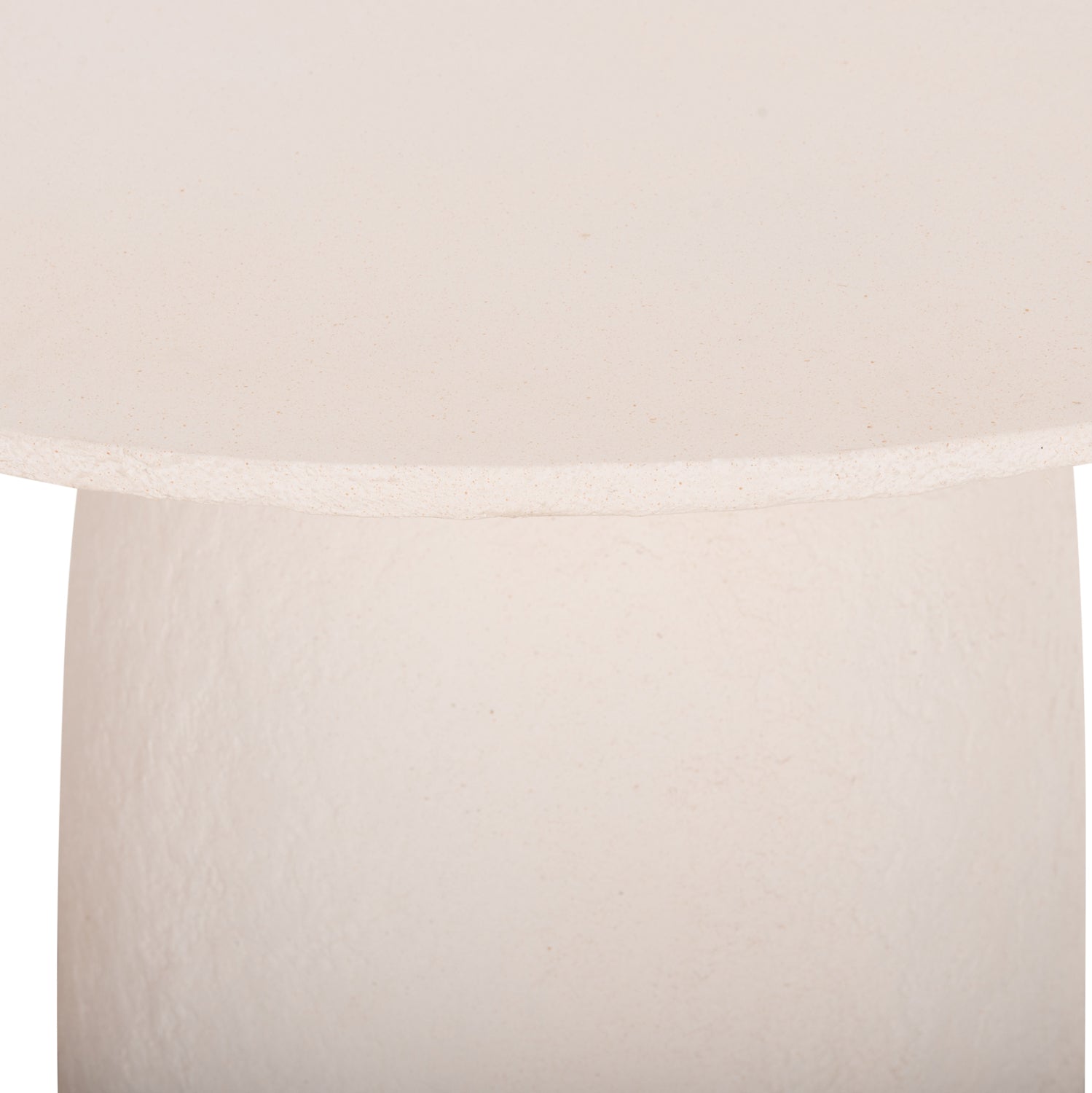 ΤΡΑΠΕΖΙ ΤΡΑΠΕΖΑΡΙΑΣ ΣΤΡΟΓΓΥΛΟ SEPPO HM18154.02 FIBER CEMENT ΛΕΥΚΟ--Φ119,5x75,5Υεκ. - Pakobazaar