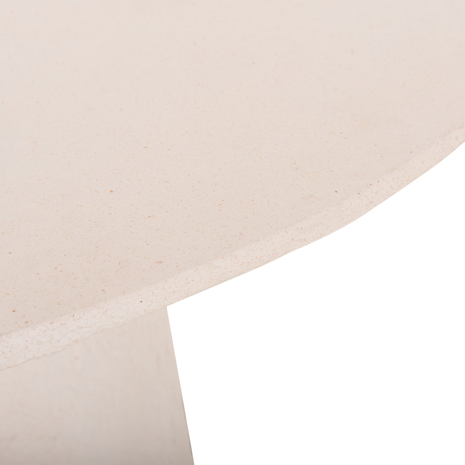 ΤΡΑΠΕΖΙ ΤΡΑΠΕΖΑΡΙΑΣ ΣΤΡΟΓΓΥΛΟ SEPPO HM18154.02 FIBER CEMENT ΛΕΥΚΟ--Φ119,5x75,5Υεκ. - Pakobazaar