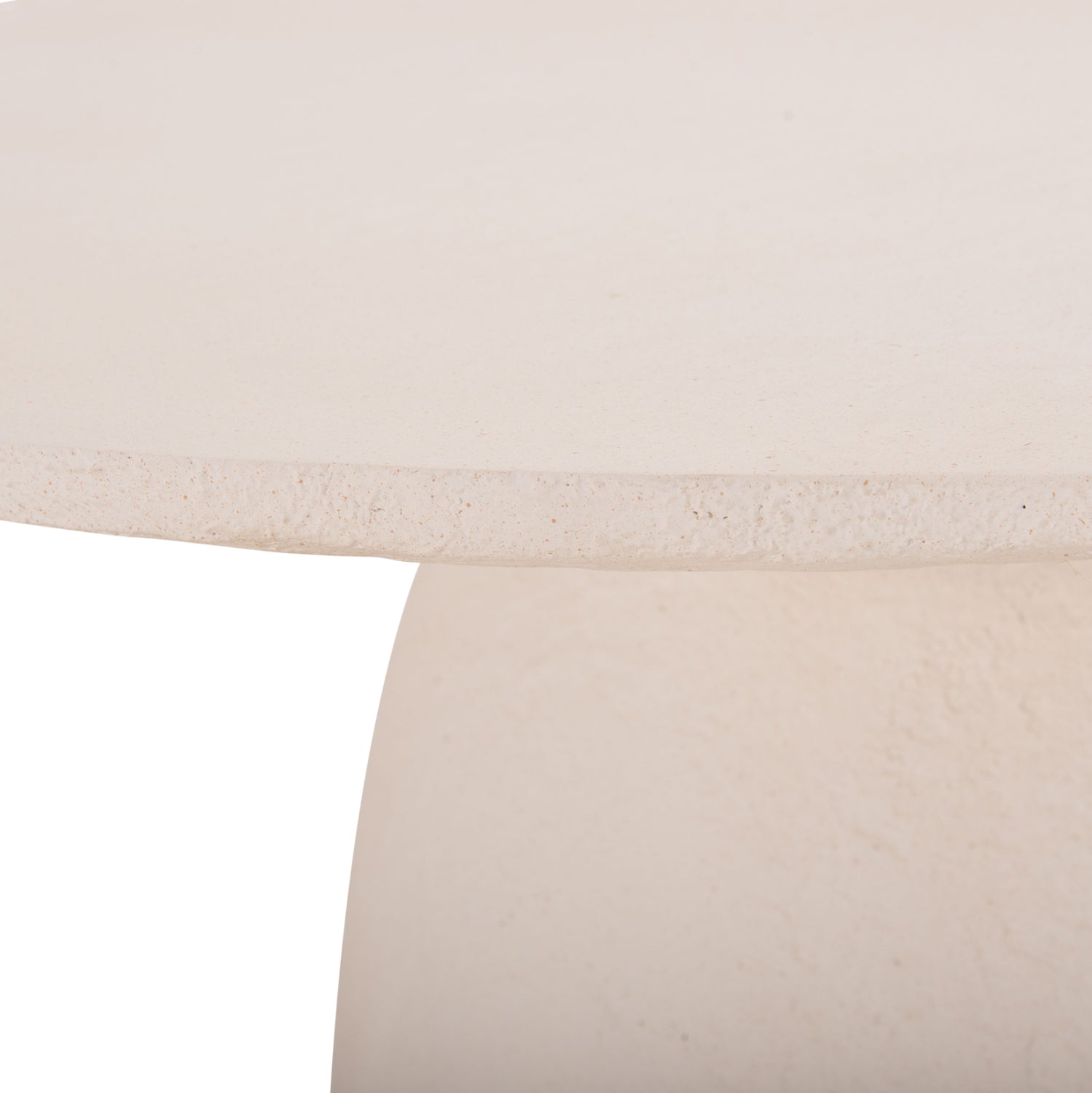 ΤΡΑΠΕΖΙ ΤΡΑΠΕΖΑΡΙΑΣ ΣΤΡΟΓΓΥΛΟ SEPPO HM18154.02 FIBER CEMENT ΛΕΥΚΟ--Φ119,5x75,5Υεκ. - Pakobazaar