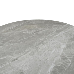 ΤΡΑΠΕΖΙ ΤΡΑΠΕΖΑΡΙΑΣ ΣΤΡΟΓΓΥΛΟ ERAGON HM18460.03 SINT. STONE ΣΕ ΓΚΡΙ ΜΑΡΜΑΡΟ Φ120x75Υεκ - Pakobazaar