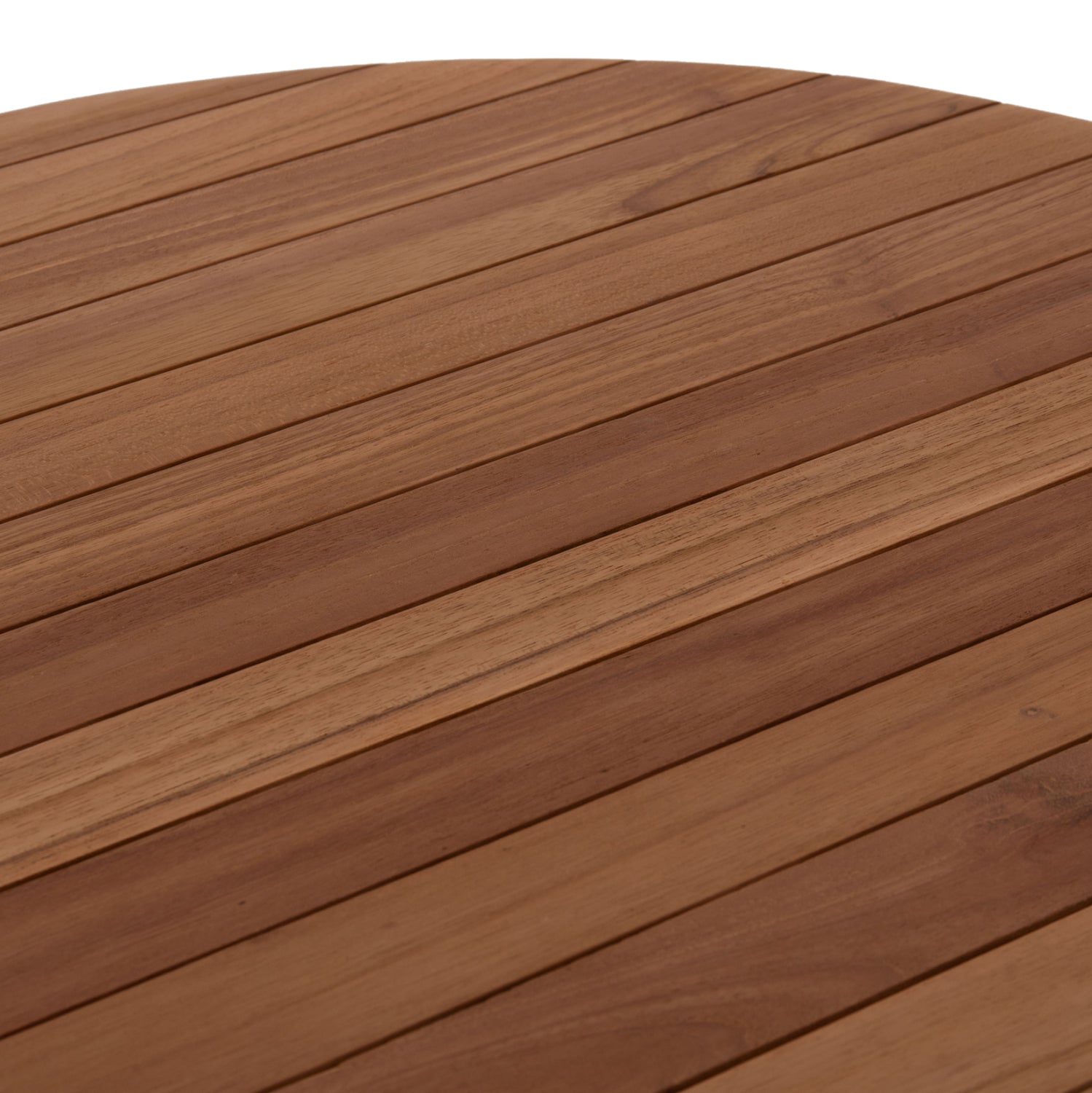 TΡΑΠΕΖΙ ΤΡΑΠΕΖΑΡΙΑΣ ΣΤΡΟΓΓΥΛΟ DANTE HM6379 ΞΥΛΟ TEAK Φ80x75Υεκ. - Pakobazaar