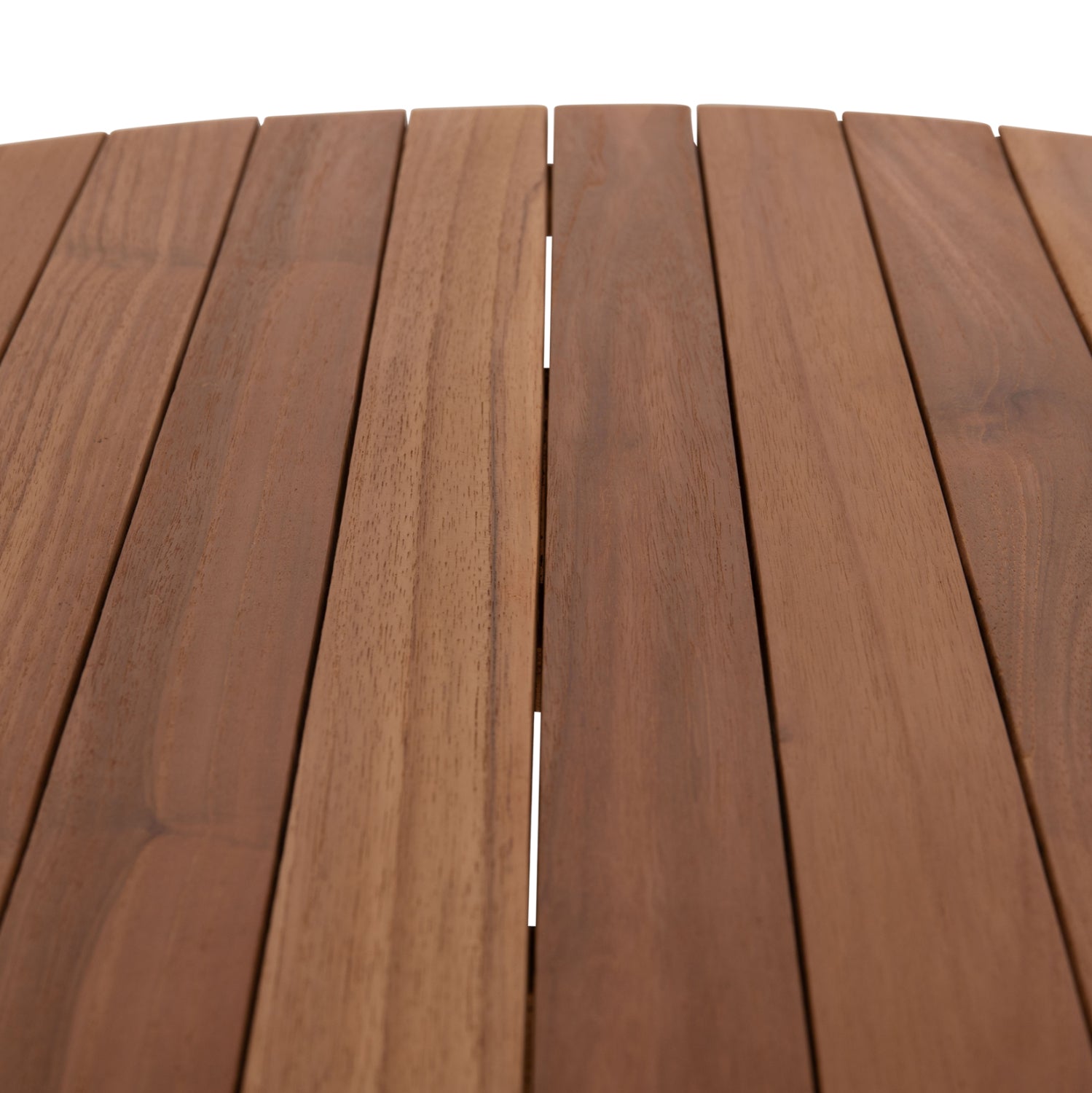 TΡΑΠΕΖΙ ΤΡΑΠΕΖΑΡΙΑΣ ΣΤΡΟΓΓΥΛΟ DANTE HM6379 ΞΥΛΟ TEAK Φ80x75Υεκ. - Pakobazaar