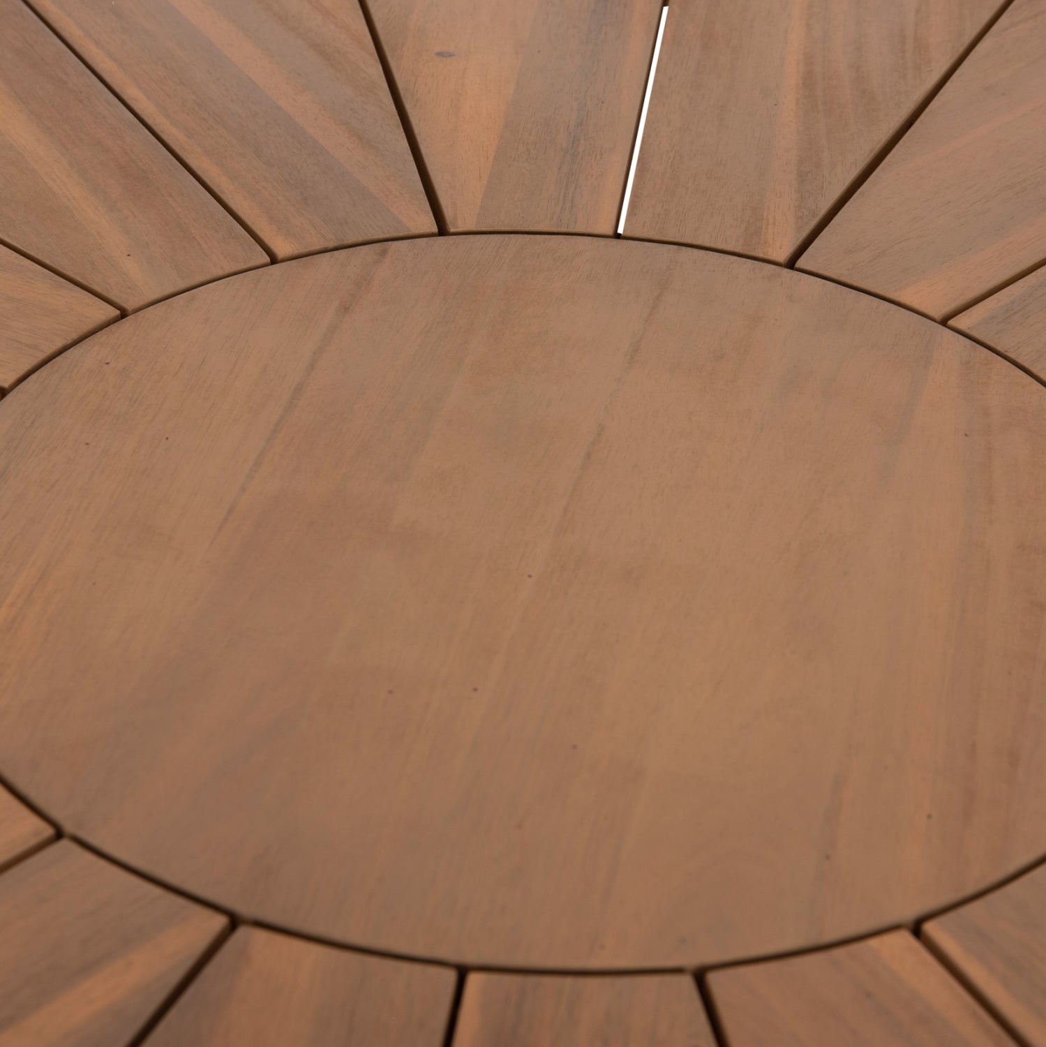 ΤΡΑΠΕΖΙ ΤΡΑΠΕΖΑΡΙΑΣ ΣΤΡΟΓΓΥΛΟ CORTEN HM6443 ΞΥΛΟ ΑΚΑΚΙΑΣ ΣΕ ΦΥΣΙΚΟ Φ140x76Υεκ. - Pakobazaar